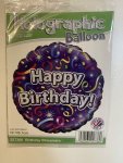 Happy Birthday Fun Purple 18INCH