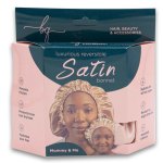 Luxurious Reversible Satin Bonnet - Mommy And Me Combo - Blush Pink