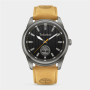 Timberland Northbridge Gunmetal Plated Tan Leather Watch