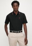 Polo Tony Tipped Mercerised Short Sleeve Golfer - Black