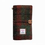 Tailormap Harris Tweed Travel Journal Soft Cover Travelers Notebook - 8.7" X 5.0" Refillable With One Blank Inserts Standard Siz