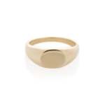 Oval Signet Ring In Yellow Gold - 18CT