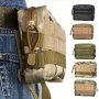 1pc 600D Outdoor EDC Tool Pouch Waist Bag Outdoor Mountaineering Hiking EDC Toolkit Molle Camo Waist Pack Multifunctional Phone Bag Commuter Bag