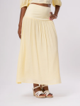 Light Yellow Maxi Skirt - XL Yellow
