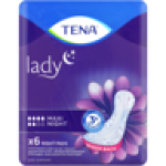 Lady Maxi Night Protect+ Adult Incontinence Pads 6 Pack
