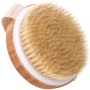Aquaglow Dry Skin Round Body Brush -natural Exfoliating Bristles- Wet & Dry