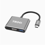 Troo 87W Fast C To 4K HDMI Multiport Adapt New