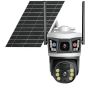 Intelligent Solar Powered Ptz Camera 4G Dual-lens Zoom Outdoor Security