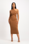 Charlotte One Shoulder Bodycon Dress - Toffee - S