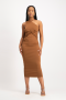 Charlotte One Shoulder Bodycon Dress - Toffee - S