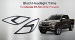 Mazda BT50 Headlight Trim Black 2015 2017 Ns