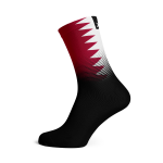 Qatar Flag Socks - Large Black