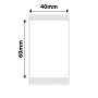 NB192 - - B1 / B21 / B3S / B4 - 40X60MM - 125 White Labels
