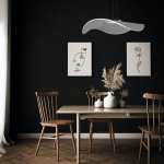 Manta Chrome And Acrylic Pendant Light Remote Control