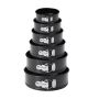 6 Baking Pans Round Cake Mould With Removable Bottoms & Metal Handles