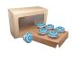 Blue Themed Ceramic Drawer/cabinet Knobs - Set Of 6 Pcs