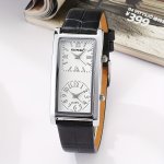 Elegant Couples' Quartz Watch With Dual Time Zones - Casual Fashion Business Style Faux Leather Strap For Men & Women