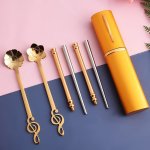 6 PC Flower Teaspoon