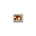 Composable Classic Link Red Dots With Enamel