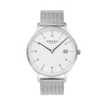 Chia Steel - White Dial Stainless Steel Gents Watch V298GDCWMC