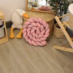 3 Strand Braided Cot Bumper 3M Pink Pink And Blush Pink In Stock