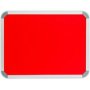 Parrot Notice Board - Info Board Aluminium Frame 3000 X 1200MM - Red