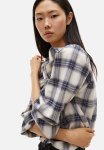 Frill-trimmed Blouse - Blue