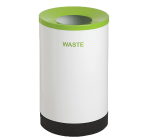 Cool Single Round Recycle Bin With Laser Cut Wording – RECL01WH