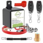 Dzsscy Remote Battery Disconnect Switch 12V 250A Battery Cut Off Switch Anti-theft Prevent Battery Drain Remote Battery Kill Swi