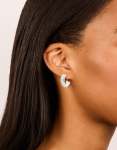 Silver Plated Cubic Zirconia Hoop & Stud Earrings 2-PACK