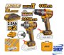 Ingco 20V Cordless Compact Impact Drill 66NM & Impact Driver 285NM