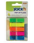 Pop Up Neon Flags Assorted 45X12MM - 200 Per Pad 5 Pads Per Pack
