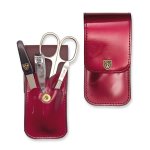 3 Swords Manicure Set Laquered Burgundy 5802 P N