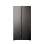 Hisense 516L Inox Side By Side Refrigerator Without Water Dispenser A Class Straight Handle No Frost- H670SIT