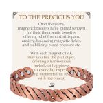 Feraco Pure Copper Bracelet For Men Women Enhanced Strength Magnetic Bracelet With 3800 Gauss Neodymium Magnets Solid Copper Cuf