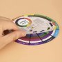 Portable Color Wheel Guide For Artists - Double-Sided Rotating Palette Chart For Easy Pigment Mixing & Painting - Ideal For Makeup And Art Classes