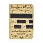 Birth Announcement Chalk Card - Isizulu