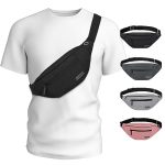 Maxtop Large Crossbody Fanny Pack With 4-ZIPPER Pockets Gifts For Enjoy Sports Festival Workout Traveling Running Casual Hands-f