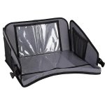 Kids Travel Tray For Toddler Car Seat With Protective Tablet Pouch