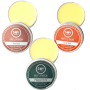 3 Pcs Lip Balms Vanilla/ Peppermint/ Orange For Dry Lips