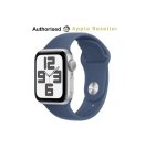 Apple Watch Se Gps 40MM Silver Aluminium Case With Denim Sport Band M l