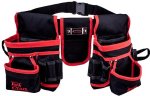 Craft Tool Pouch Nylon With Belt 14 Pocket + Loops