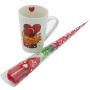 Valentines Day Mug & Rose Gift Set - Gold