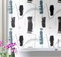 Abstract Brush Strokes Bathroom Wallpaper
