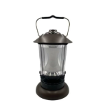 Ashcomonline Portable Retro LED Rotary Switch Camping Lantern Green Microfibre Hanging Lantern