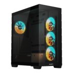 Gigabyte C500 Panoramic Stealth Black Atx Tempered Glass Mid-tower Gaming Chassis