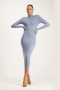 Yolanda Poloneck Bodycon Dress - Flintstone - S
