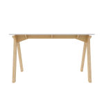 Simple T Desk - White