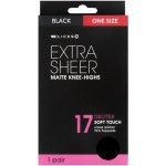 Clicks Extra Sheer Knee High Black
