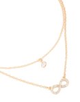 Goldair Gold Diamante & Infinity Layered Necklace